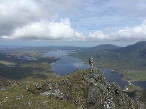 Beautiful scenery kept them both motivated during tricky climbs.