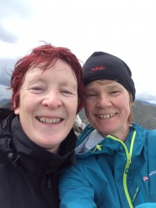 Vera Wealleans (left) and Carol English (right) take on the Munros Bagging challenge.
